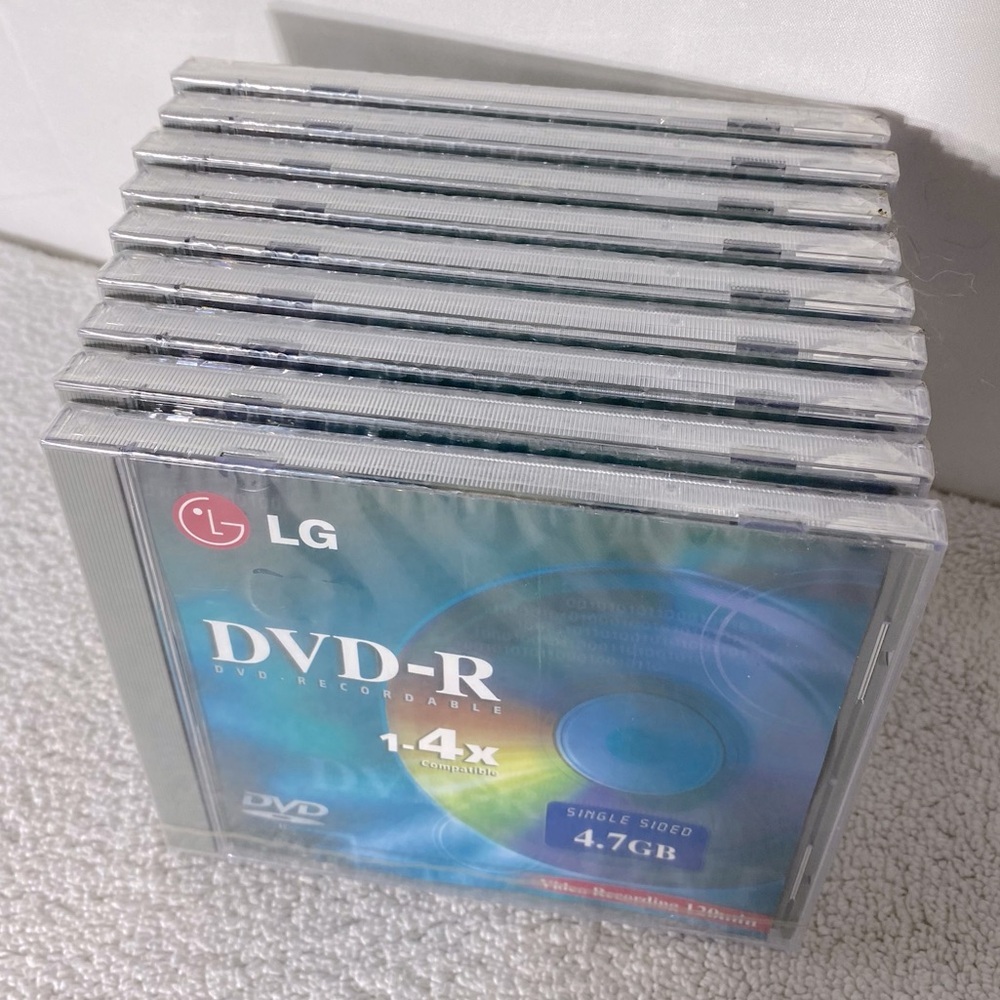 LG DVD-R Recordable Blank DVDs X9 NEW - Picture 2 of 7
